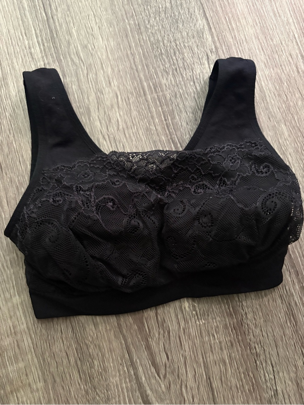 Splendid Black Lace Wireless Bra